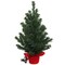 2' Christmas Tree with Red Cloth Base |Tabletop Tree | Indoor/Outdoor Use | Holiday & Christmas Décor | Tabletop Accent | Home & Office Decoration